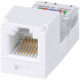 Panduit UTP Jack Module - 1 Pack - 1 x RJ-11 Female - White CJ66UWHY