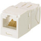 Panduit Mini-Com Cat.6 Network Connector - 100 Pack - 1 x RJ-45 Male - Arctic White - TAA Compliance CJ688TGAW-C