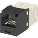 PANDUIT Mini-Com TX6 Plus Modular Insert - RJ-45 - RoHS, TAA Compliance CJ688TGBL