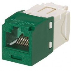 Panduit UTP Jack Module - 100 Pack - 1 x RJ-45 Female - Green - TAA Compliance CJ688TGGR-C