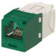 Panduit UTP Jack Module - 100 Pack - 1 x RJ-45 Female - Green - TAA Compliance CJ688TGGR-C