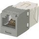 Panduit Mini-Com Cat.6 Network Connector - 100 Pack - 1 x RJ-45 Male - International Gray - TAA Compliance CJ688TGIG-C