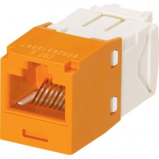 Panduit Network Connector - 24 Pack - 1 x RJ-45 Female - Orange - TAA Compliance CJ688TGOR-24