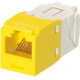 Panduit Mini-Com Cat.6 Network Connector - 100 Pack - 1 x RJ-45 Male - Yellow - TAA Compliance CJ688TGYL-C