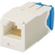 Panduit Mini-Com Cat.6a Network Connector - 24 Pack - 1 x RJ-45 Male - Arctic White - TAA Compliance CJ6X88TGAW-24