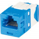 Panduit Mini-Com Network Connector - 24 Pack - 1 x RJ-45 Male - Blue - TAA Compliance CJ6X88TGBU-24