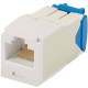 Panduit Mini-Com Cat.6a Network Connector - 100 Pack - 1 x RJ-45 Male - Electric Ivory - TAA Compliance CJ6X88TGEI-C
