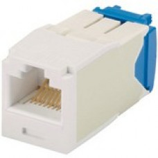 Panduit Network Connector - 1 Pack - 1 x RJ-45 Female - Electric Ivory - TAA Compliance CJ6X88TGEI