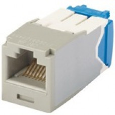 Panduit Mini-Com Cat.6a Network Connector - 24 Pack - 1 x RJ-45 Male - International Gray - TAA Compliance CJ6X88TGIG-24