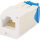 Panduit Network Connector - 24 Pack - 1 x RJ-45 Female - White - TAA Compliance CJ6X88TGWH-24