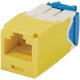 Panduit Network Connector - 1 Pack - 1 x RJ-45 Female - Yellow - TAA Compliance CJ6X88TGYL