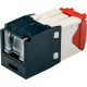 Panduit UTP Cat.5e Network Connector - 1 Pack - 1 x RJ-45 Female - Black - TAA Compliance CJH5E88TGBL