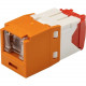 Panduit UTP Cat.5e Network Connector - 1 Pack - 1 x RJ-45 Female - Orange - TAA Compliance CJH5E88TGOR