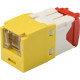 Panduit UTP Cat.5e Network Connector - 1 Pack - 1 x RJ-45 Female - Yellow - TAA Compliance CJH5E88TGYL