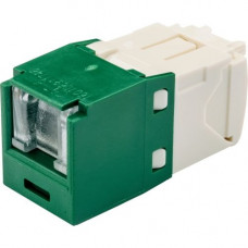 Panduit UTP Cat.6 Network Connector - 1 Pack - 1 x RJ-45 Female - Green - TAA Compliance CJH688TGGR