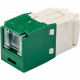 Panduit UTP Cat.6 Network Connector - 1 Pack - 1 x RJ-45 Female - Green - TAA Compliance CJH688TGGR