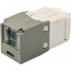 Panduit UTP Cat.6 Network Connector - 1 Pack - 1 x RJ-45 Female - Gray - TAA Compliance CJH688TGIG