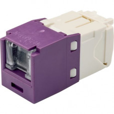Panduit UTP Cat.6 Network Connector - 1 Pack - 1 x RJ-45 Female - Violet - TAA Compliance CJH688TGVL