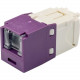Panduit UTP Cat.6 Network Connector - 1 Pack - 1 x RJ-45 Female - Violet - TAA Compliance CJH688TGVL