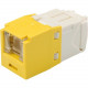 Panduit UTP Cat.6 Network Connector - 1 Pack - 1 x RJ-45 Female - Yellow - TAA Compliance CJH688TGYL