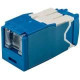 Panduit UTP Cat.6a Network Connector - 1 Pack - 1 x RJ-45 Female - Blue - TAA Compliance CJH6X88TGBU