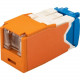 Panduit UTP Cat.6a Network Connector - 1 Pack - 1 x RJ-45 Female - Orange - TAA Compliance CJH6X88TGOR