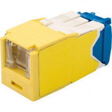 Panduit UTP Cat.6a Network Connector - 1 Pack - 1 x RJ-45 Female - Yellow - TAA Compliance CJH6X88TGYL