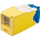 Panduit UTP Cat.6a Network Connector - 1 Pack - 1 x RJ-45 Female - Yellow - TAA Compliance CJH6X88TGYL