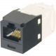 Panduit Network Connector - 1 Pack - 1 x RJ-45 Female - Black - TAA Compliance CJK688TGBL