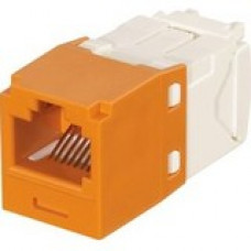 Panduit Keyed UTP Jack Module - 1 Pack - 1 x RJ-45 Male - Orange - TAA Compliance CJK688TGOR