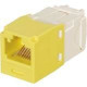 Panduit Mini-Com Network Connector - 1 Pack - 1 x RJ-45 Female - Yellow - TAA Compliance CJK688TGYL