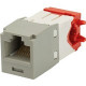Panduit Mini-Com Network Connector - 1 x RJ-45 Male - International Gray CJR5E88TGIG