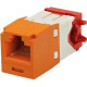 Panduit Mini-Com Network Connector - 1 x RJ-45 Male - Orange CJR5E88TGOR