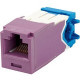 Panduit Mini-Com Network Connector - 1 x RJ-45 Male - Violet CJR6X88TGVL