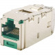 Panduit Mini-Com Network Connector - 1 Pack - 1 x RJ-45 Female - Tin - Green - TAA Compliance CJS688TGGRY
