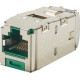 Panduit Mini-Com S/FTP Network Connector - 1 Pack - 1 x RJ-45 Female - Tin - Green - TAA Compliance CJS6X88TGGRY