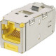 Panduit Mini-Com Network Connector - 1 x RJ-45 Male - Tin - Yellow - TAA Compliance CJSK6X88TGYL