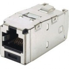 Panduit Mini-Com Cat.6a Network Connector - 1 Pack - 1 x RJ-45 Male - Tin - Red - TAA Compliance CJST6X88TGRDY