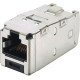 Panduit Mini-Com Cat.6a Network Connector - 1 Pack - 1 x RJ-45 Male - Tin - Blue - TAA Compliance CJST6X88TGBUY