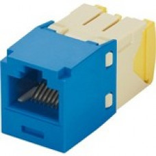Panduit Mini-Com Network Connector - 1 x RJ-45 Male - Blue - TAA Compliance CJT5E88TGBU