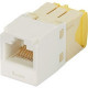 Panduit Mini-Com Network Connector - 1 x RJ-45 Male - White - TAA Compliance CJT5E88TGWH