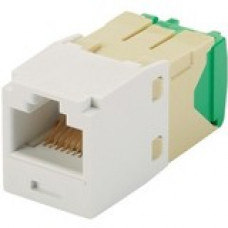 Panduit Mini-Com Network Connector - 1 x RJ-45 Male - Arctic White - TAA Compliance CJT688TGAW