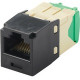 Panduit Mini-Com Cat.6 Network Connector - 1 Pack - 1 x RJ-45 Male - Blue - TAA Compliance CJT688TGBL
