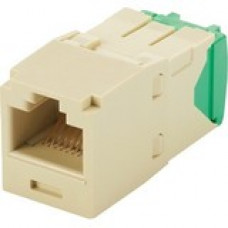 Panduit Mini-Com Network Connector - 1 x RJ-45 Male - Electric Ivory - TAA Compliance CJT688TGEI