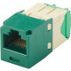 Panduit Mini-Com Network Connector - 1 x RJ-45 Male - Green - TAA Compliance CJT688TGGR