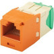 Panduit Mini-Com Network Connector - 1 x RJ-45 Male - Orange - TAA Compliance CJT688TGOR