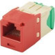 Panduit Mini-Com UTP Network Connector - 1 Pack - 1 x RJ-45 Female - Red - TAA Compliance CJT688TGRD