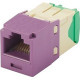 Panduit Mini-Com Network Connector - 1 x RJ-45 Male - Violet - TAA Compliance CJT688TGVL