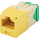 Panduit Mini-Com Network Connector - 1 x RJ-45 Male - Yellow - TAA Compliance CJT688TGYL