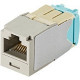 Panduit Mini-Com Network Connector - 1 x RJ-45 Male - International Gray - TAA Compliance CJT6X88TGIG